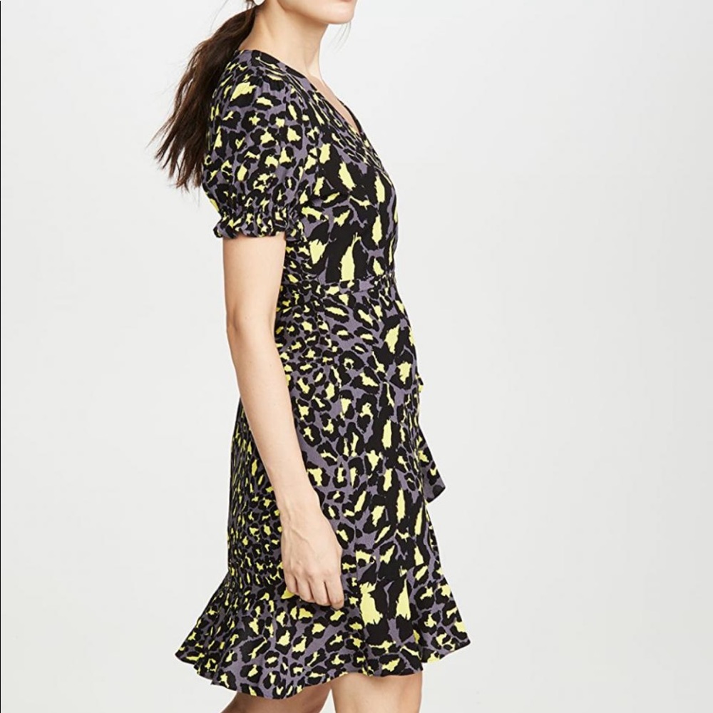 DVF Emilia wrap dress leopard print
